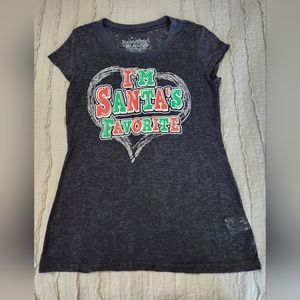 Rocker Girl Christmas Holiday Tee, Size Large 11/13